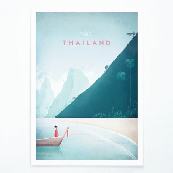 Plakāts Travelposter Thailand, 50 x 70 cm