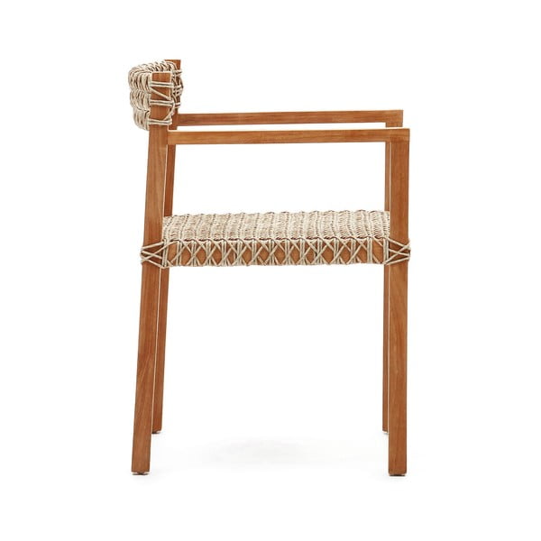 Dabīga toņa mākslīgās rotangpalmas pusdienu krēsli (2 gab.) Giverola – Kave Home-image-2