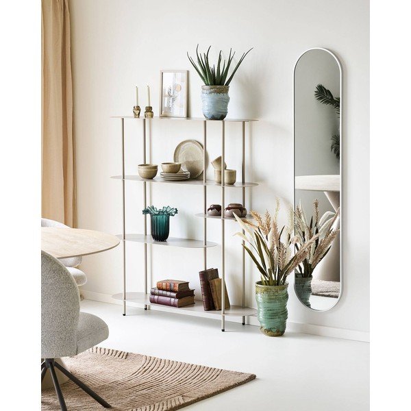 Bēšs metāla plaukts 118x139x31 cm Rieti – House Nordic-image-1