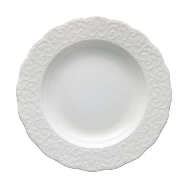 Balts porcelāna dziļais šķīvis Brandani Gran Gala, ø 22 cm