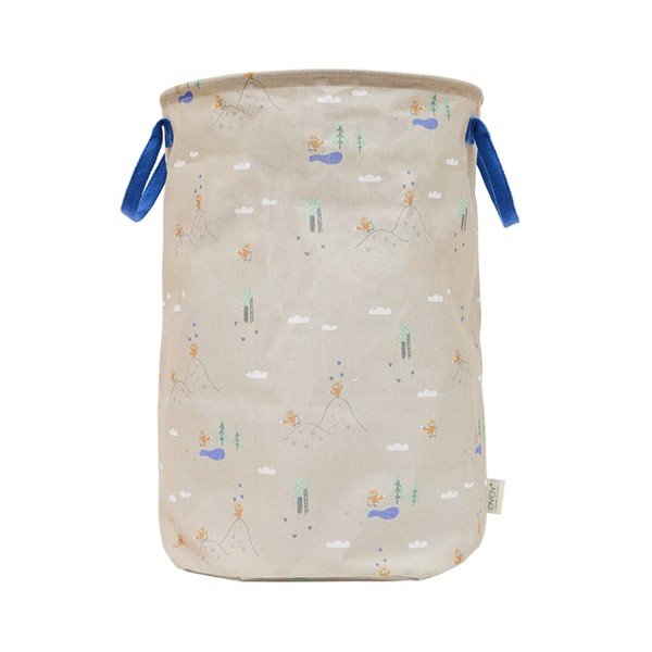 Bēšs tekstila bērnu rotaļlietu grozs ø 38x54 cm Foxy – OYOY Mini