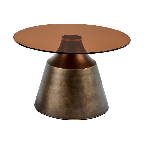 Brūns tērauda apaļš žurnālgaldiņš ø 70 cm Dunsley – Actona