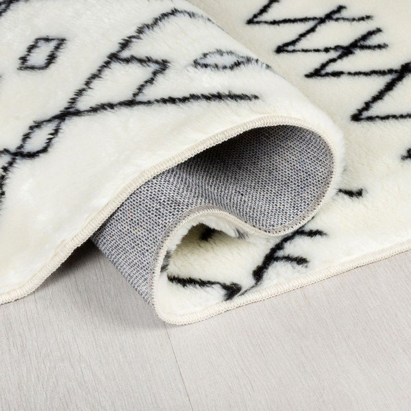Balts mazgājams paklājs 120x170 cm Adil – Flair Rugs-image-2