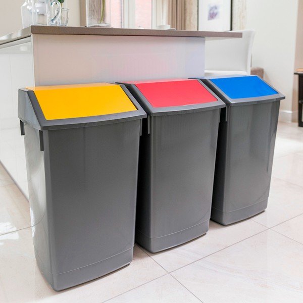 3 šķirojamo atkritumu tvertņu komplekts Addis Recycle , 60 l-image-1