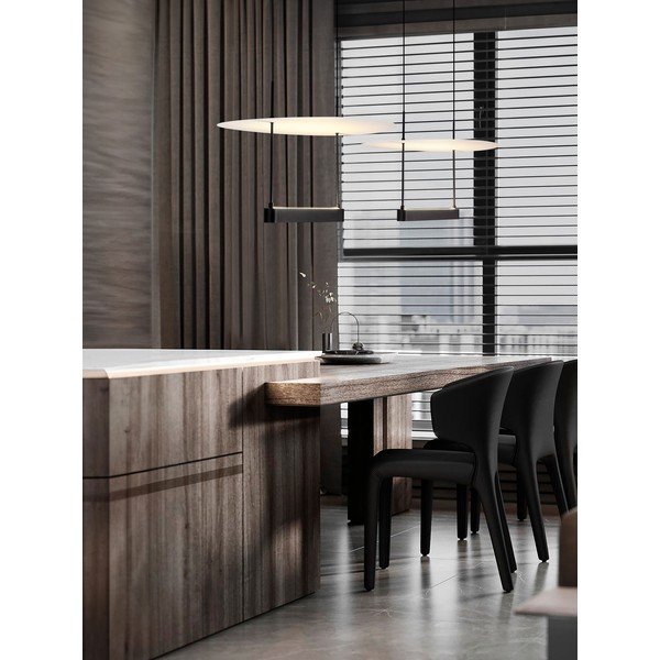 Balta/matēti melna alumīnija LED piekaramā lampa ar regulējamu spilgtumu ø 40 cm Diona – Nova Luce-image-1