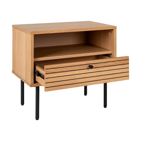 Sānu galdiņš ar ozolkoka imitācijas galda virsmu 40x50 cm Kyoto – House Nordic-image-2