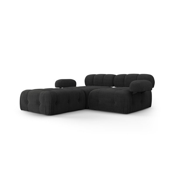 Melns stūra dīvāns Ferento – Cosmopolitan Design-image-1