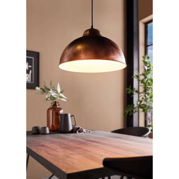 Bronzas krāsas piekaramā lampa ar metāla abažūru ø 37 cm TRURO 2 – EGLO-image-1