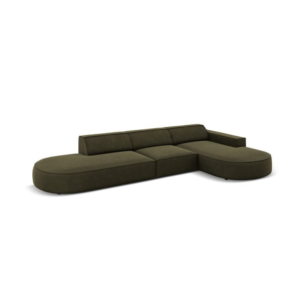 Zaļš samta stūra dīvāns (labais stūris) Jodie – Micadoni Home-image-4