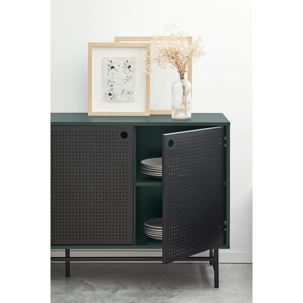 Melni zaļa kumode Teulat Punto, platums 150 cm-image-2