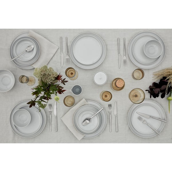 Krēmkrāsas un balta lina galdauts Blomus, 140 x 260 cm-image-1