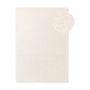 Krēmkrāsas ar rokām darināts vilnas paklājs 160x230 cm Puristic Knots – Elle Decoration