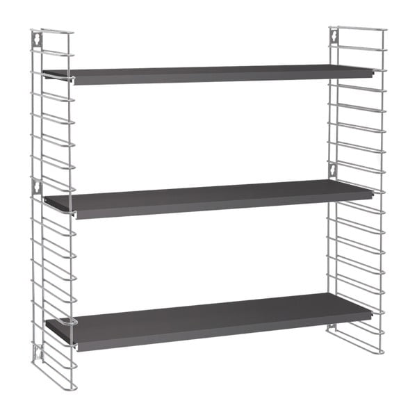 3 līmeņu Metaltex Libro plaukts, platums 70 cm