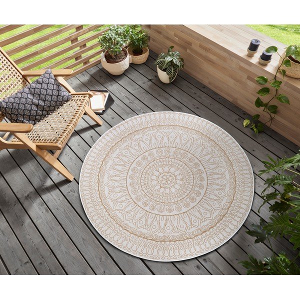 Krēmkrāsas apaļš paklājs ø 160 cm Spirit – Hanse Home-image-1