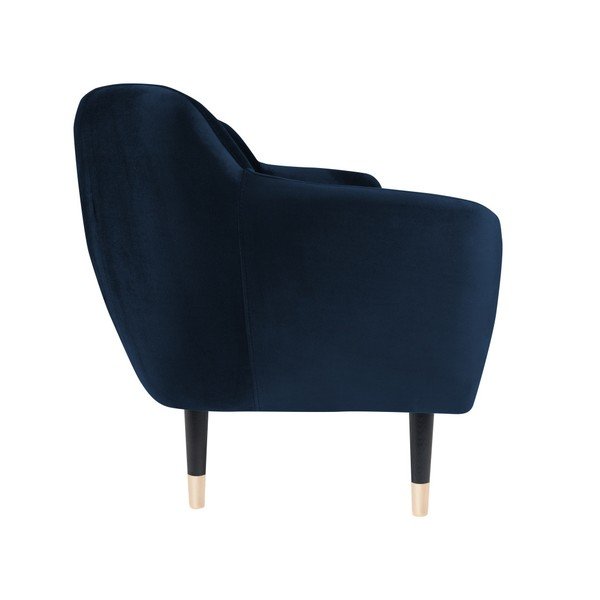 Tumši zils dīvāns ar melnām kājām Mazzini Sofas Amelie, 158 cm-image-3