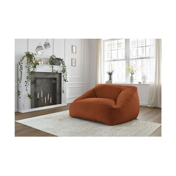 Oranžs sēžammaiss no mākslīgās kažokādas Lilibet – Bobochic Paris-image-1