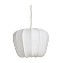Krēmkrāsas piekaramā lampa ar auduma abažūru Zubedo – Light & Living