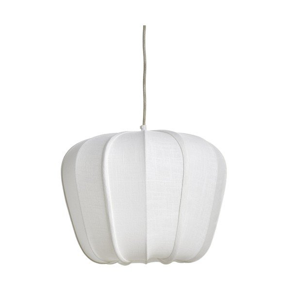 Krēmkrāsas piekaramā lampa ar auduma abažūru Zubedo – Light & Living