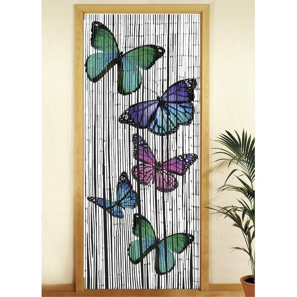 Bambusa durvju aizkars 200x90 cm Butterflies – Maximex-image-1
