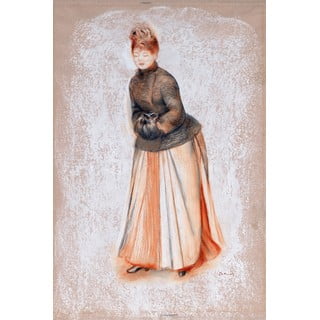 Gleznas reprodukcija Auguste Renoir – Young Woman with a Muff, 40 x 60 cm
