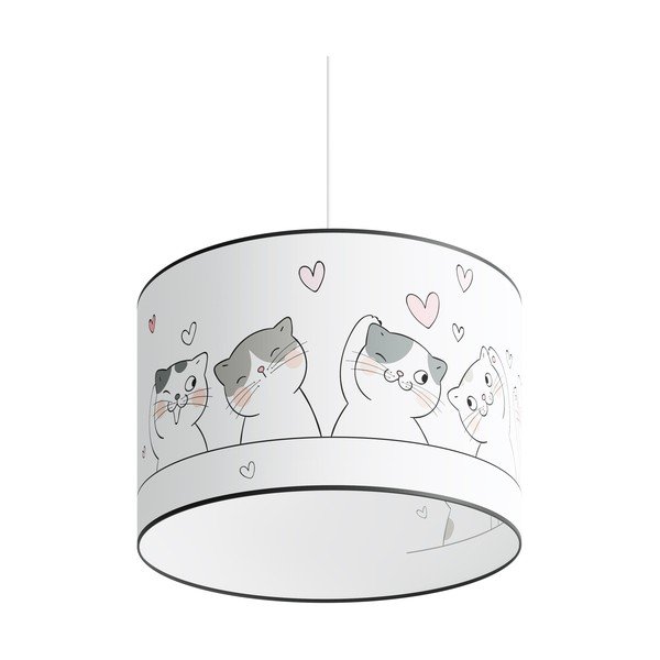 Balta bērnu lampa Puss – Sollux