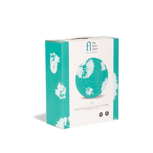 Zaļš piepūšamais pludmales matracis The Nice Fleet Goa-image-2