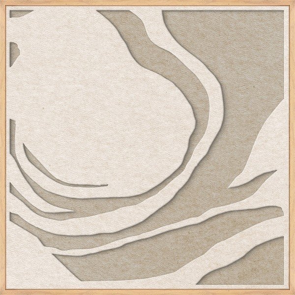 3D glezna ar rāmi/skaņas absorbējoša 62x62 cm Silent Whisper 1 – Malerifabrikken