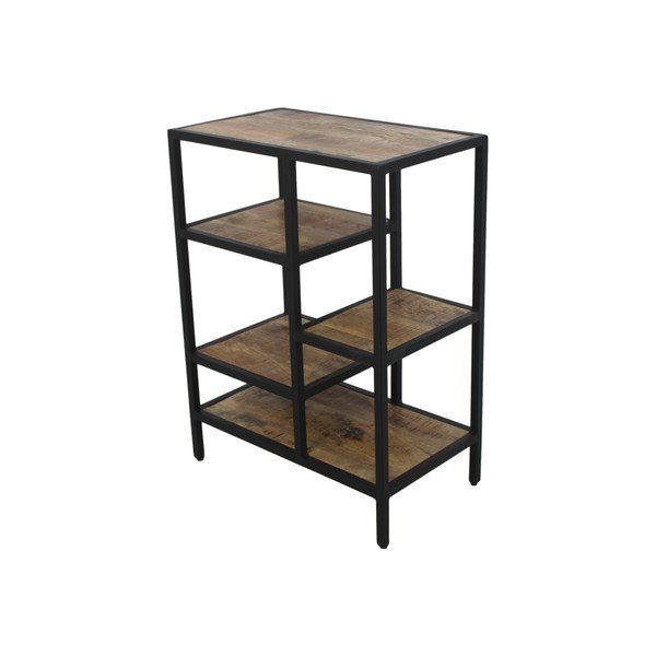 Mahogany grāmatu plaukts HSM kolekcija Līmeņi, augstums 80 cm-image-2