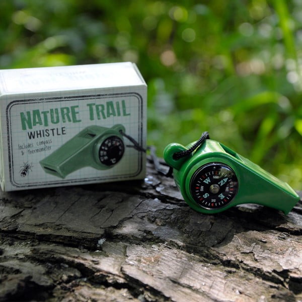 Svilpe ar iebūvētu termometru un kompasu Rex London Nature Trail-image-1