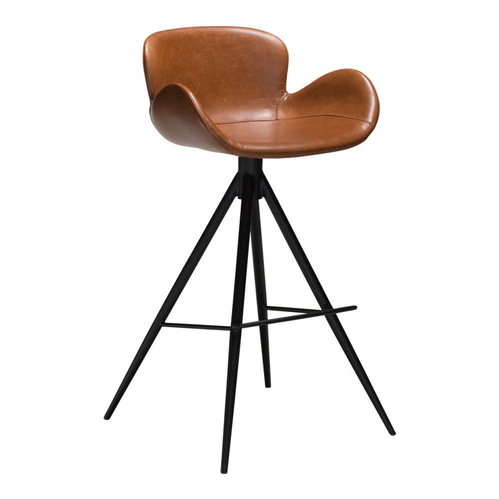 Konjaka brūns ādas imitācijas bāra krēsls DAN-FORM Denmark Gaia, augstums 97 cm