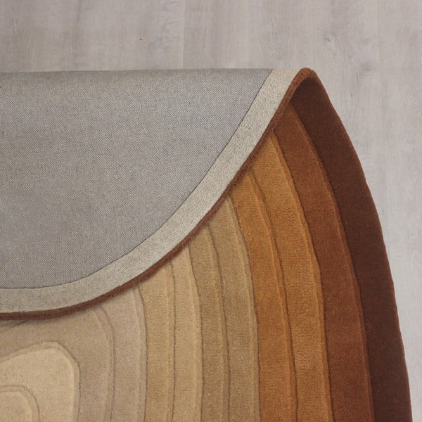 Ķieģeļu sarkans vilnas paklājs 200x290 cm Puddle Ombre Wool – Flair Rugs-image-4