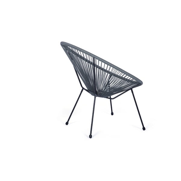 Pelēks dārza krēsls no mākslīgās rotangpalmas Bonami Selection Avocado-image-3