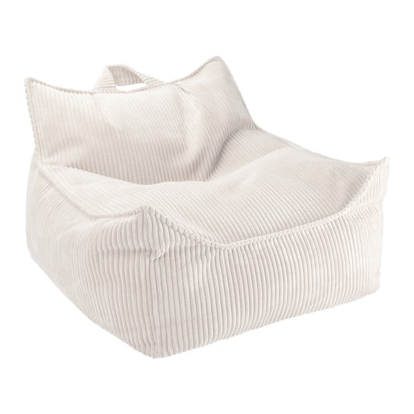 Krēmkrāsas velveta bērnu sēžammaiss Chair – Wigiwama