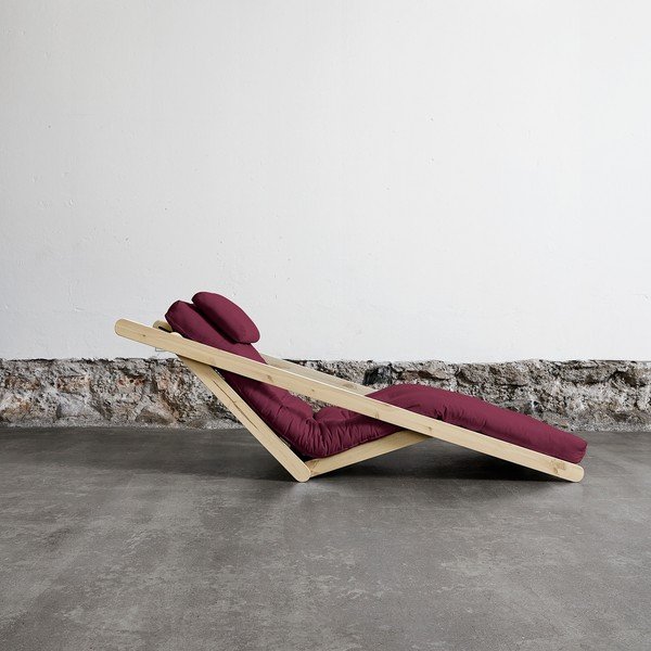 Karup Figo atpūtas krēsls, Raw/Bordo, 70 cm-image-1