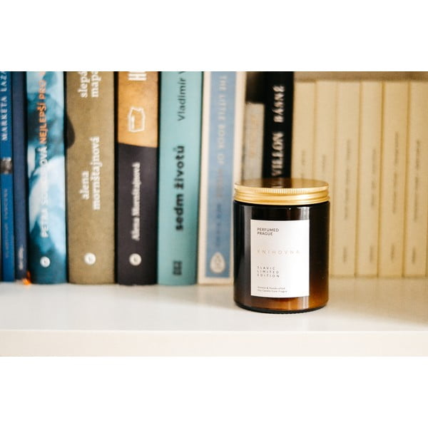 Aromātiskā sojas vaska svece degšanas laiks 40 h Slavic Edition: #09 Library – Perfumed Prague-image-3