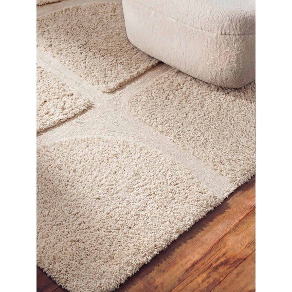 Krēmkrāsas ar rokām darināts paklājs 80x150 cm Lambeth Jasper – Ted Baker-image-3