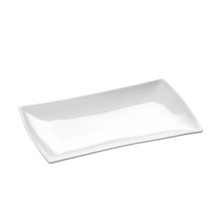 Balts porcelāna šķīvis Maxwell & Williams East Meets West, 25,5 x 15,5 cm