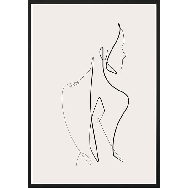 Plakāts rāmī 40x50 cm Sketchline Naked - DecoKing