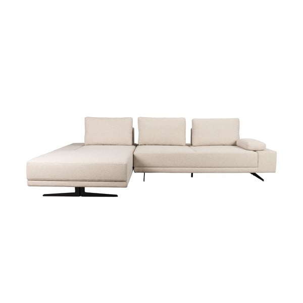 Krēmkrāsas stūra dīvāns (ar kreiso stūri) Shelly – Dutchbone