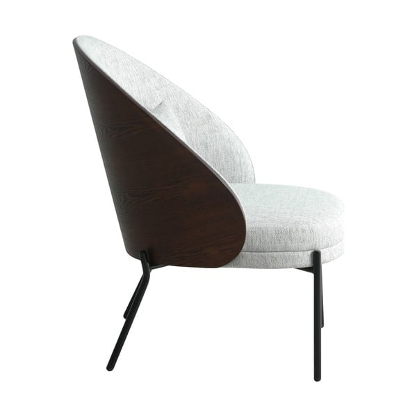 Gaiši pelēks atpūtas krēsls Canelas – House Nordic-image-2