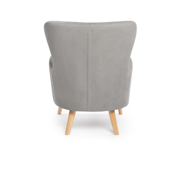 Gaiši pelēks atpūtas krēsls ar atzveltni Noemye – Bonami Selection-image-4