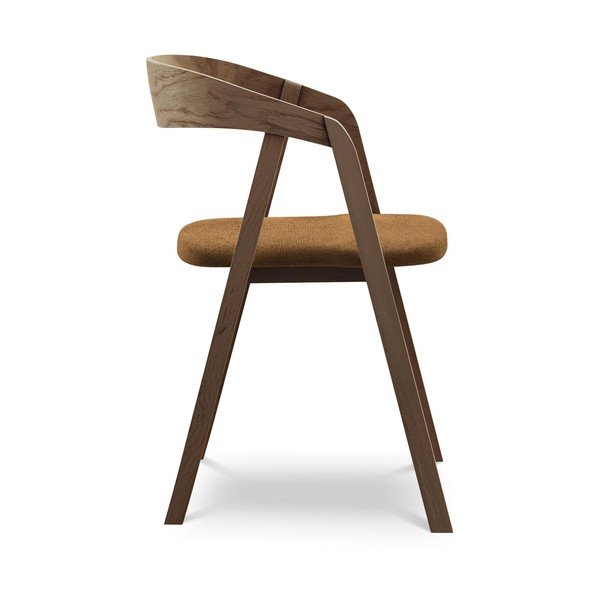 Terakotas oranžs masīvkoka ēdamistabas krēsls Erika – Makamii-image-2