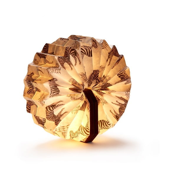 Tumši brūns gaismas dekors ar USB Velvet Accordion – Gingko