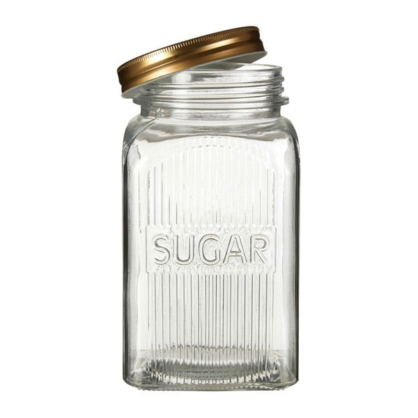 Cukura, kafijas un tējas burku komplekts ar zelta detaļām Premier Housewares Embossed-image-1