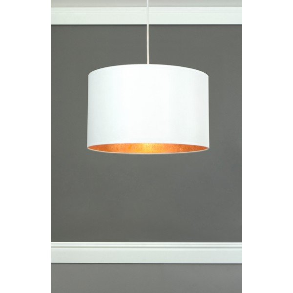 Balta griestu lampa ar vara krāsas iekšpusi Sotto Luce Mika, ⌀ 40 cm-image-1
