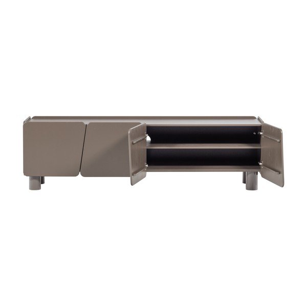 Brūns priedes masīvkoka TV galdiņš 200x58x45 cm Root – WOOOD-image-3