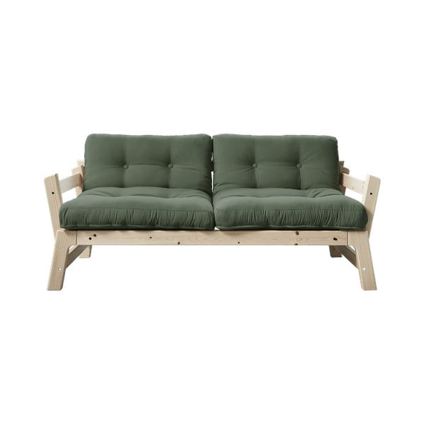 Izvelkamais  dīvāns Karup Design Step Natural Clear/Olive Green