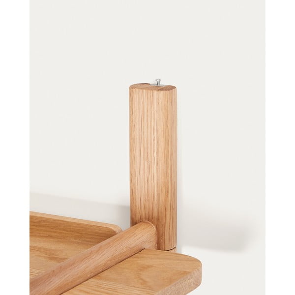 Dabīga toņa ozola masīvkoka modulārā plauktu sistēma 110x28 cm Sitra – Kave Home-image-2