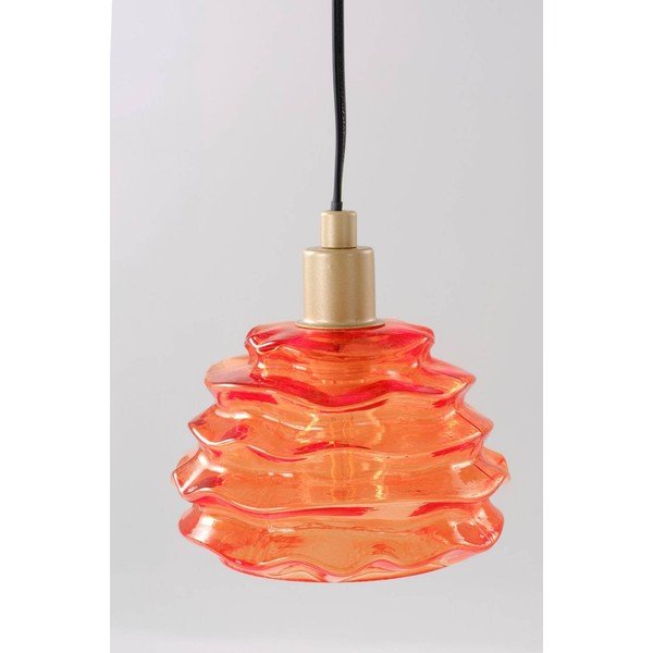 Oranža stikla piekaramā lampa ø 15 cm Fall – Jotex-image-3
