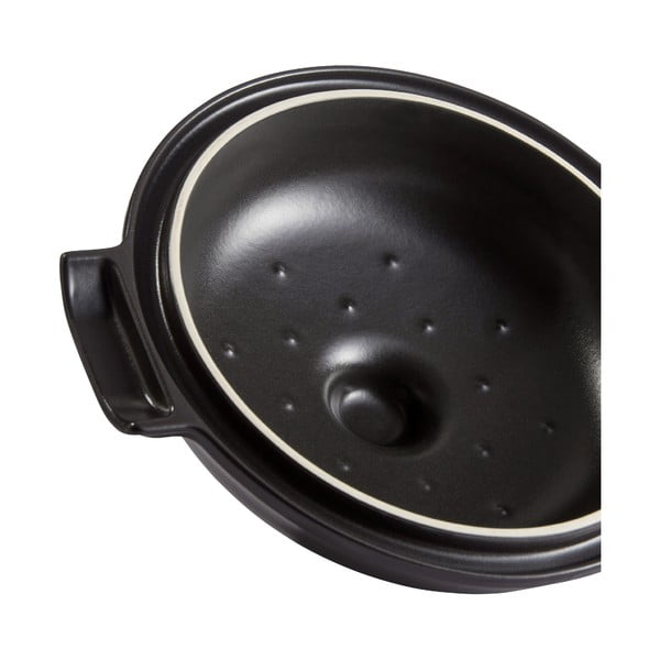 Piparu melns ovāls trauks ar vāku Emile Henry Delight, 2,5 l-image-2